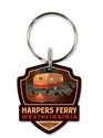 Harpers Ferry WV Emblem Wooden Key Ring