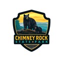 "Chimney Rock State Park" Emblem Sticker