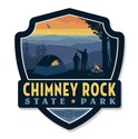 Chimney Rock State Park Emblem Wooden Magnet