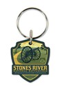 Stones River Battlefield Emblem Wooden Key Ring