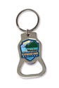 Flathead Lake MT Emblem Bottle Opener Key Ring