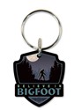 Believe in Bigfoot Emblem Wooden Key Ring