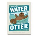 Jump in the Water Play like an Otter Vertical Sticker