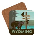 WY Sign Post Coaster