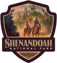 Shenandoah NP Horseback Riding Emblem Sticker