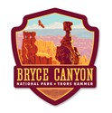 Bryce Canyon NP Thor's Hammer Emblem Wood Magnet