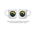 Grand Canyon Railway Steam Engine Circle Metro Mug