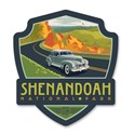 Shenandoah NP Skyline Drive Emblem Wood Magnet