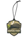 Harpers Ferry Train Emblem Wood Ornament