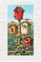 Spring Birdhouses Folded - W/Env