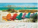 Rainbow Beach Chairs (BDIN) Petite Folded - W/Env