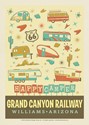 Grand Canyon Railway Happy Camper Postcard