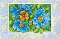 Himalayan Blue Poppies Folded - W/Env