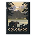 Rocky Mountains CO Mama Bear & Cub Magnet