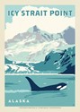 Icy Strait Point AK Orca Postcard