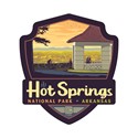 Hot Springs NP Overlook Emblem Sticker