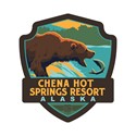 Chena Hot Springs Bears Emblem Sticker