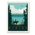 I'd Rather Be Riding Vert Sticker