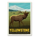 Yellowstone NP Bugling Elk Vert Sticker