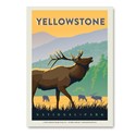 Yellowstone NP Bugling Elk Vert Sticker