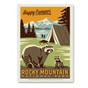 Rocky Mountain NP Happy Campers Vert Sticker