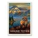 Grand Teton NP Morning Mist Vert Sticker