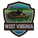West Virginia Wildflower Heaven Emblem Sticker