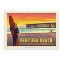 Ventura Beach CA Pier Postcard