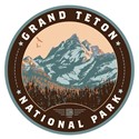 Grand Teton NP Morning Glory Circle Sticker
