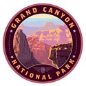 Grand Canyon NP 100th Anniversary Landscape Circle Sticker