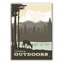I'd Rather be Outdoors Magnet