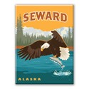 Seward AK Eagle Magnet