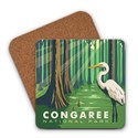 Congaree NP Great Egret Coaster