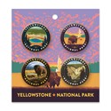 Yellowstone NP 2 Button Pack of 4