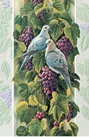 Mourning Doves in Vineyard (AW)