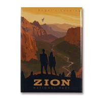 Zion Angel's Landing Metal Magnet