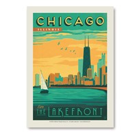 Chicago Lakefront Vertical Sticker