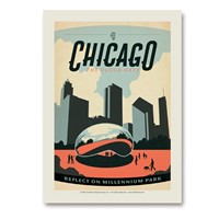 Chicago Millennium Park Vertical Sticker