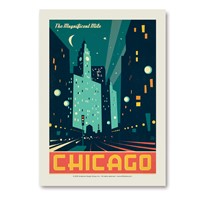 Chicago Modern Magnificent Mile Vertical Sticker