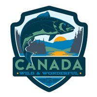 Canada Fish Emblem Sticker