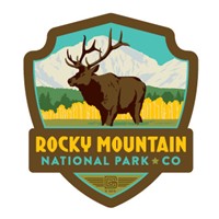 Rocky Mountain Elk Emblem Sticker
