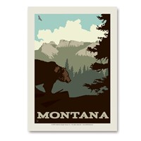 MT Mountain Bear Vertical Sticker