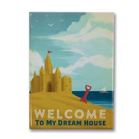 My Dream House Metal Magnet