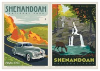 Shenandoah Skyline Drive & Dark Hollow Falls Vinyl Magnet Set