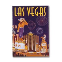 Viva Vintage Vegas Metal Magnet