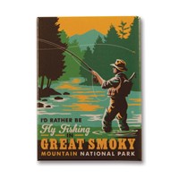 Great Smoky Fly Fishing Metal Magnet