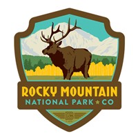 Rocky Mountain Elk Emblem Magnet