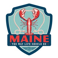 ME Lobster Emblem Magnet