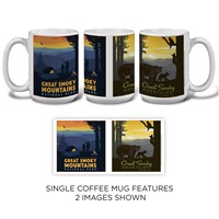 Great Smoky Back Country Camping & Great Smoky Mama Bear and Cubs Mug