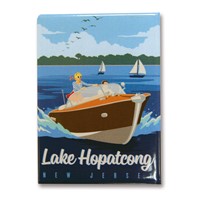 NJLH Speedboat Metal Magnet